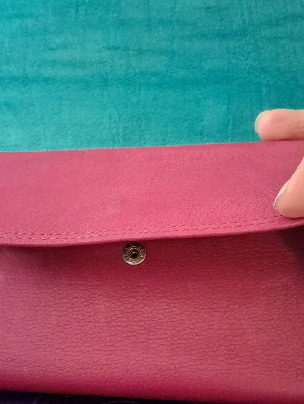 Rolf's Leather Clutch Style Wallet & Checkbook Holder